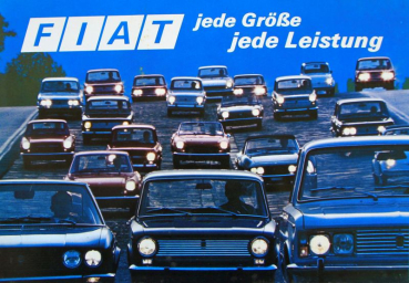 Fiat Modelprogram 1969 "Jede Groeße - jede Leistung" Carbrochure (10322)